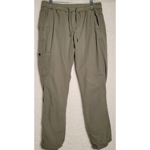 LL Bean Cargo Lined Pants Small Fleece Vintage Thermal Hiking Pants Women's 0195 - Picture 1 of 12